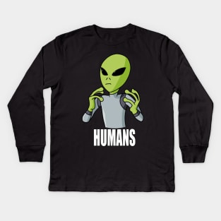 HUMANS! Kids Long Sleeve T-Shirt